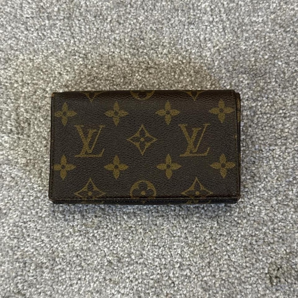 Louis Vuitton Monogram Port-Monnaie Trésor Wallet M61730 Brown Bifold